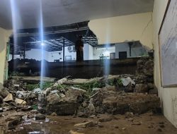 TPT Perumahan Fulvian Residence Ambruk, Dua Ruang Kelas dan Satu Studio Multimedia Ma’had Al-Aqbary Rusak Parah