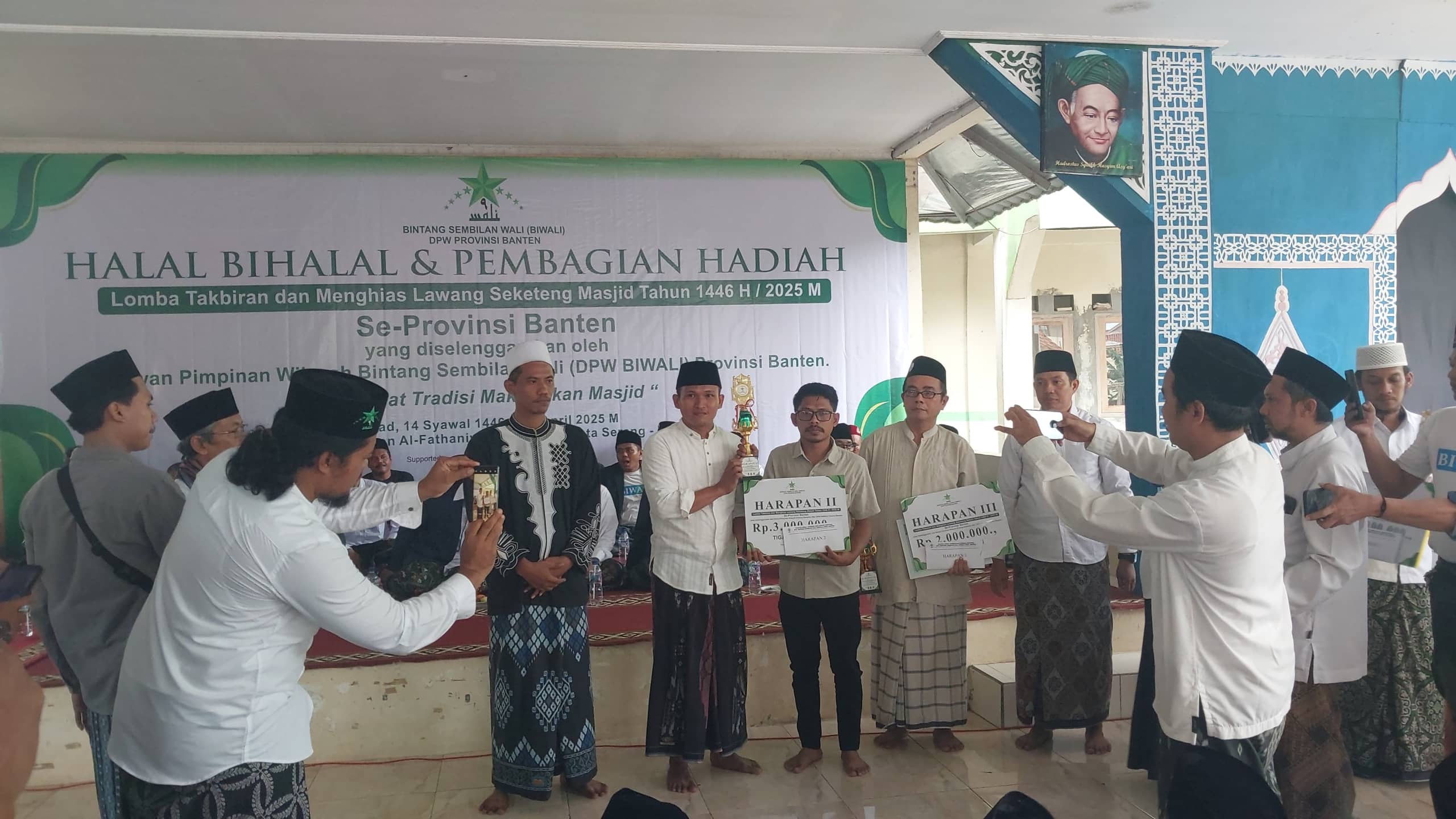 DPW Biwali Banten Bagikan Hadiah Lomba Takbiran-Lawang Seketeng, Komitmen Jaga Budaya