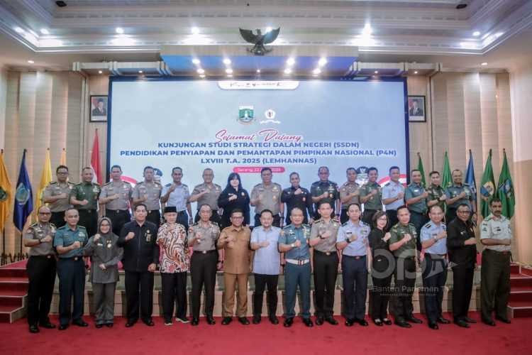 Dampingi Gubernur Andra Soni, Wakil Ketua DPRD Banten Terima Kunjungan SSDN Lemhanas RI