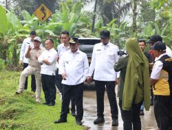 Tinjau Longsor Ruas Jalan Cipanas–Ciparay, Gubernur Banten Andra Soni: Rehabilitasi Dimulai Juli 2025