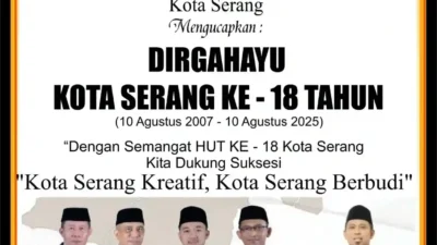 DPRD Kota Serang Mengucapkan Dirgahayu Kota Serang ke-18