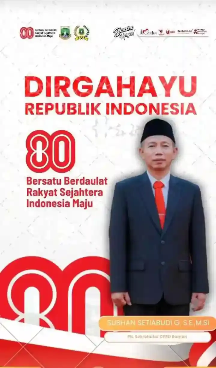 Sekretariat DPRD Provinsi Banten Mengucapkan Dirgahayu RI Ke-80